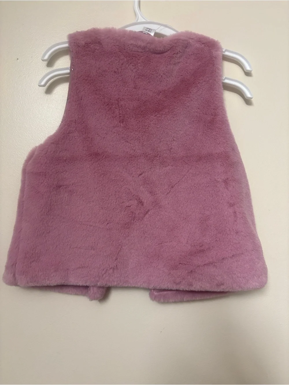 Little Kids Girls Pink Faux Fur Vest Size 7–8 NWT